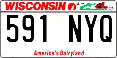 WI license plate 591NYQ