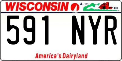 WI license plate 591NYR