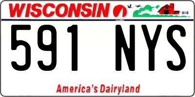 WI license plate 591NYS