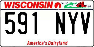 WI license plate 591NYV