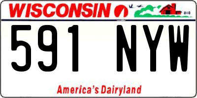 WI license plate 591NYW
