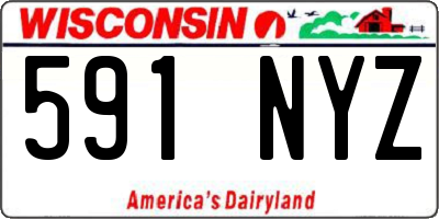 WI license plate 591NYZ