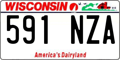 WI license plate 591NZA