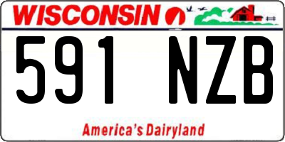 WI license plate 591NZB