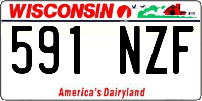 WI license plate 591NZF