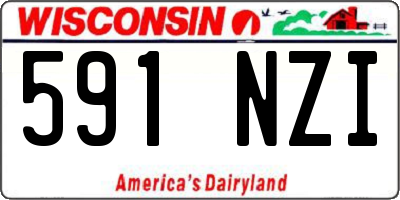 WI license plate 591NZI