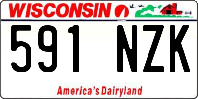 WI license plate 591NZK