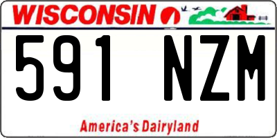 WI license plate 591NZM