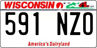 WI license plate 591NZO