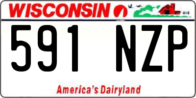 WI license plate 591NZP