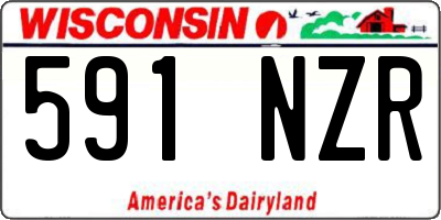 WI license plate 591NZR