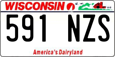 WI license plate 591NZS