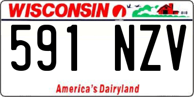 WI license plate 591NZV