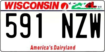 WI license plate 591NZW