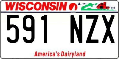 WI license plate 591NZX