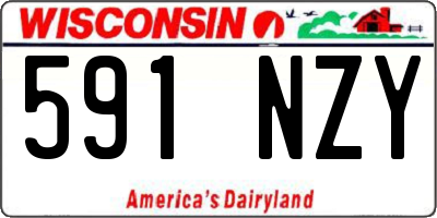 WI license plate 591NZY