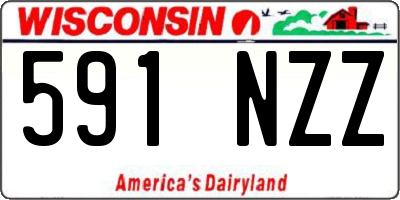 WI license plate 591NZZ