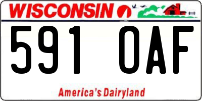 WI license plate 591OAF