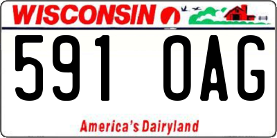 WI license plate 591OAG