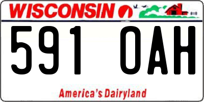 WI license plate 591OAH