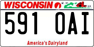 WI license plate 591OAI