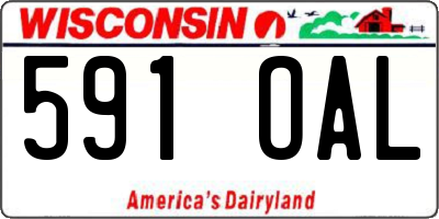 WI license plate 591OAL