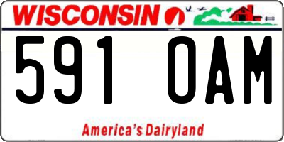 WI license plate 591OAM