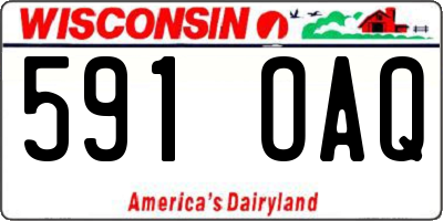 WI license plate 591OAQ