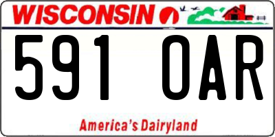 WI license plate 591OAR