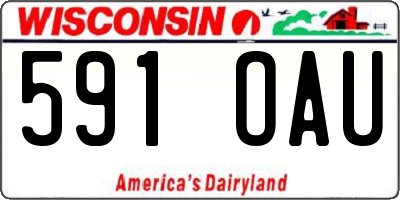WI license plate 591OAU