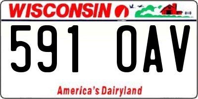 WI license plate 591OAV