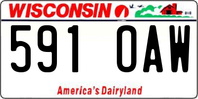 WI license plate 591OAW