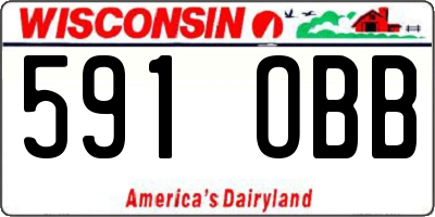 WI license plate 591OBB