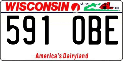 WI license plate 591OBE