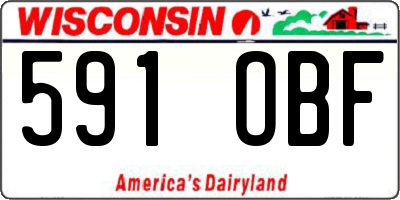 WI license plate 591OBF