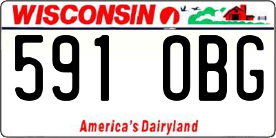 WI license plate 591OBG