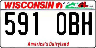 WI license plate 591OBH