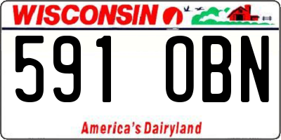 WI license plate 591OBN