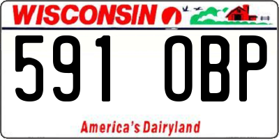 WI license plate 591OBP