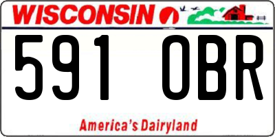 WI license plate 591OBR