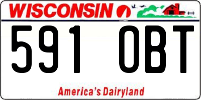 WI license plate 591OBT