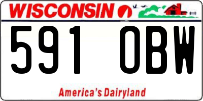 WI license plate 591OBW