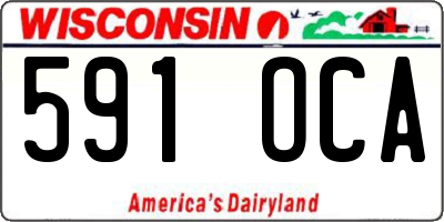 WI license plate 591OCA