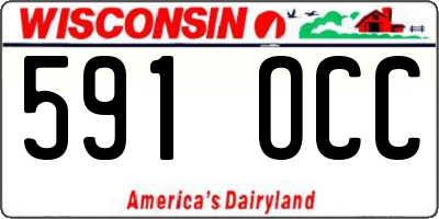 WI license plate 591OCC