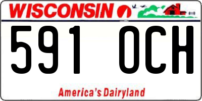 WI license plate 591OCH