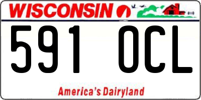WI license plate 591OCL
