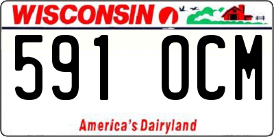 WI license plate 591OCM