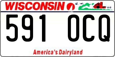 WI license plate 591OCQ