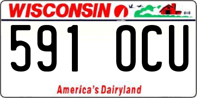 WI license plate 591OCU