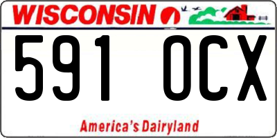 WI license plate 591OCX